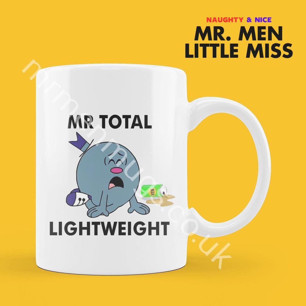 Personalized Mr. Men Mug, Mr. Total Lightweight Coffee Cup