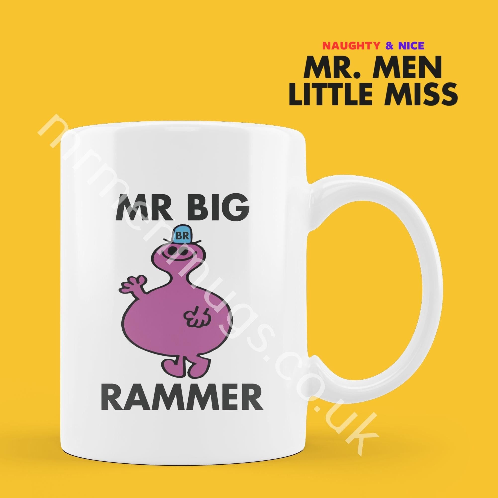 Official Mr Big Rammer Coffee Mug Tea Cup, Personalised Present, Funny Mr Men Gift