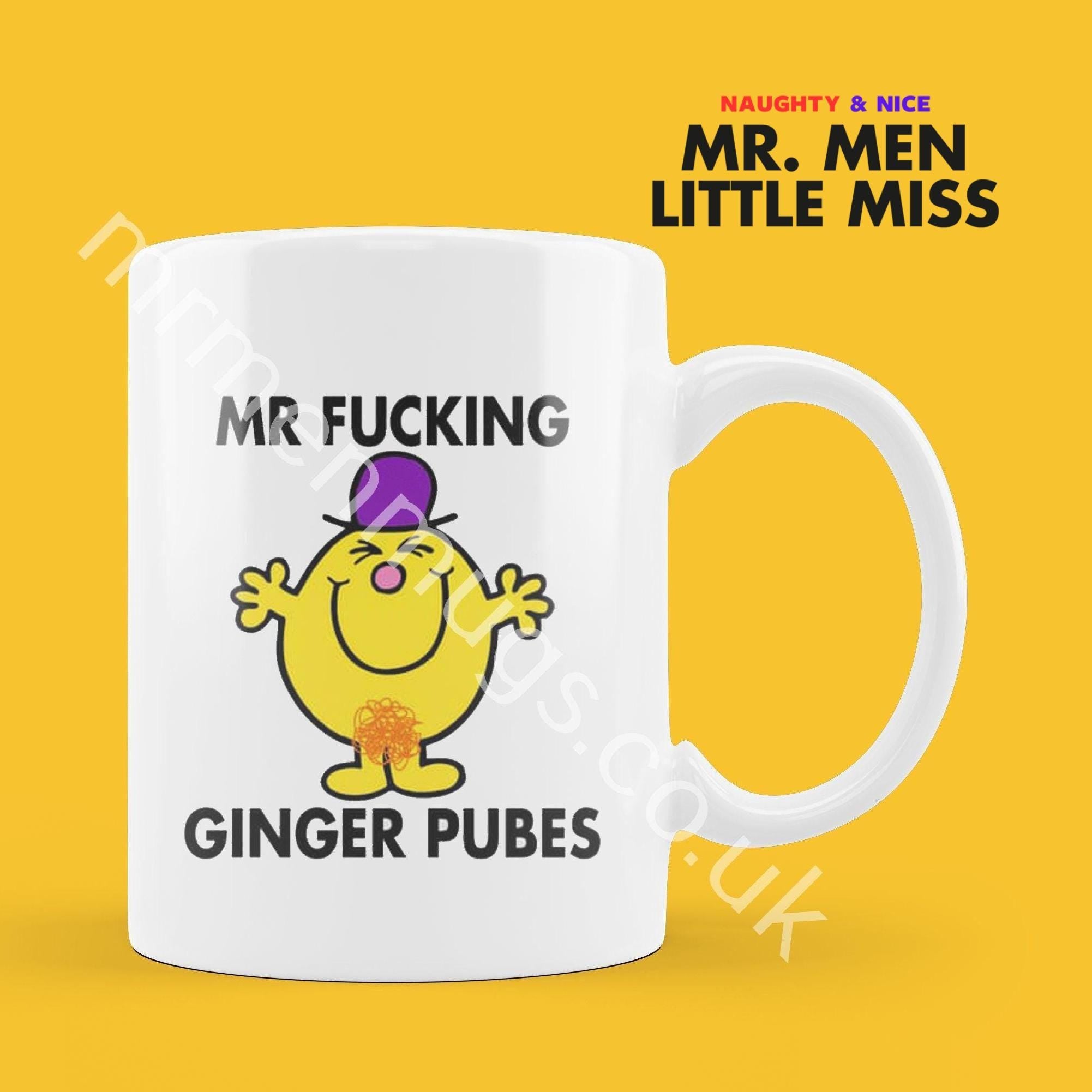 Personalized Mr. Men Mug, Funny Coffee Cup, Gag Gift