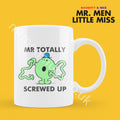 Personalized Mr. Men Mug, Mr. Totally Screwed Up Coffee Cup