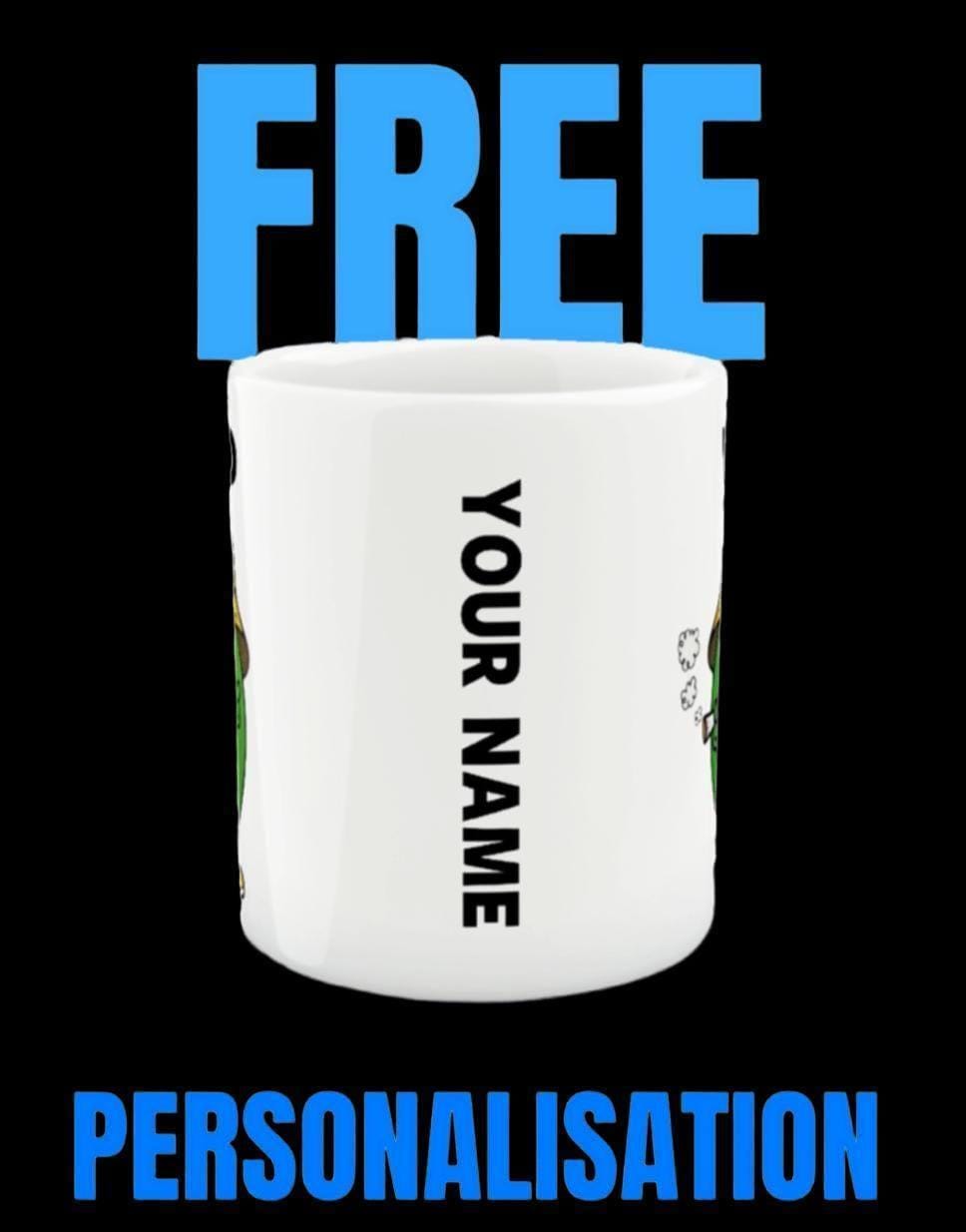 Personalized Mr. Men "Mr. Dimwit" Coffee Mug, Funny Gift