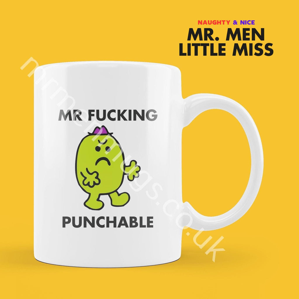 Personalized Mr. Men Mug, Funny Coffee Cup, Novelty Gift