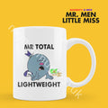 Official Mr Total Lightweight Coffee Mug Tea Cup, Personalised Present, Funny Mr Men Gift