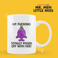 Personalized Mr. Men Mug, Funny Coffee Cup, Custom Name Gift