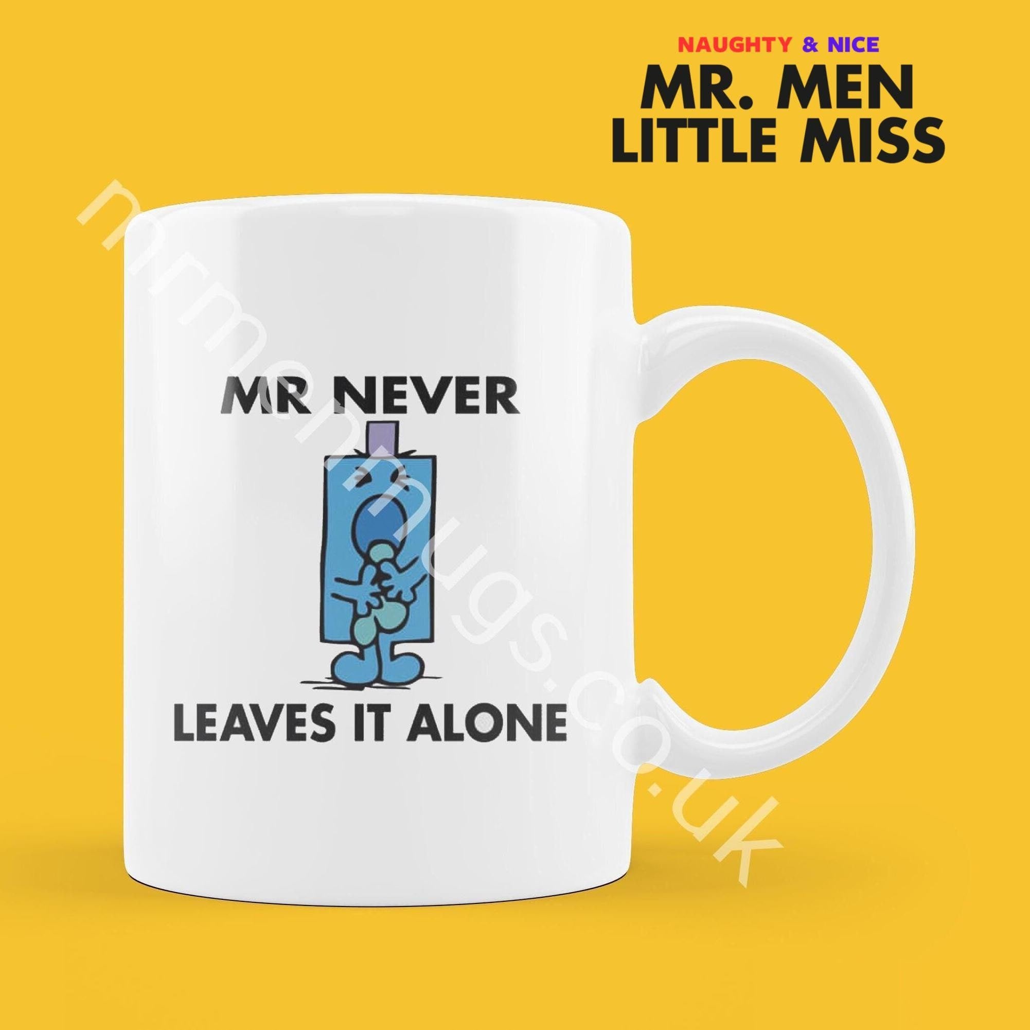 Personalized Mr. Men Mug, Funny Coffee Cup, Custom Name Gift