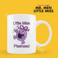 Official Little Miss PISSHEAD Personalised Coffee or Tea Cup, Funny Mr. Men Gift for Any Occasion Add your Name for Free