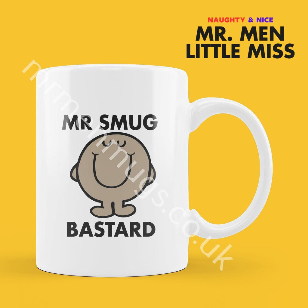 Personalized Mr. Men Mr. Smug Coffee Mug, Funny Gift