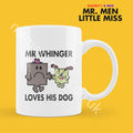 Official Mr LOVES HIS DOG Personalised Coffee or Tea Cup, Funny Mr. Men Gift for Any Occasion Add your Name for Free