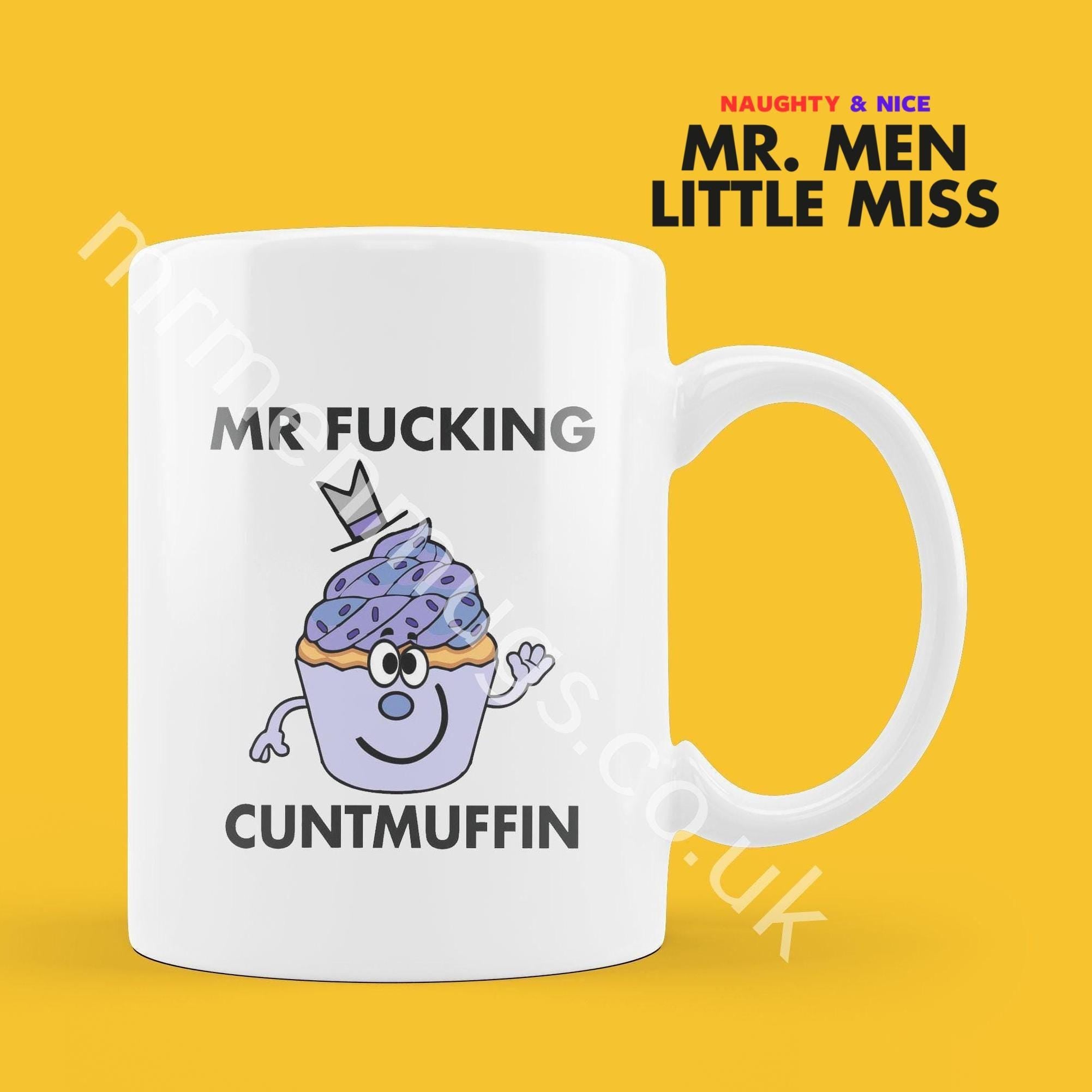 Personalized Mr. Men Mug, Funny Coffee Cup, Custom Name Gift