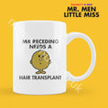 Mr. Men Coffee Mug, Needs Hair Transplant, Personalized Gift