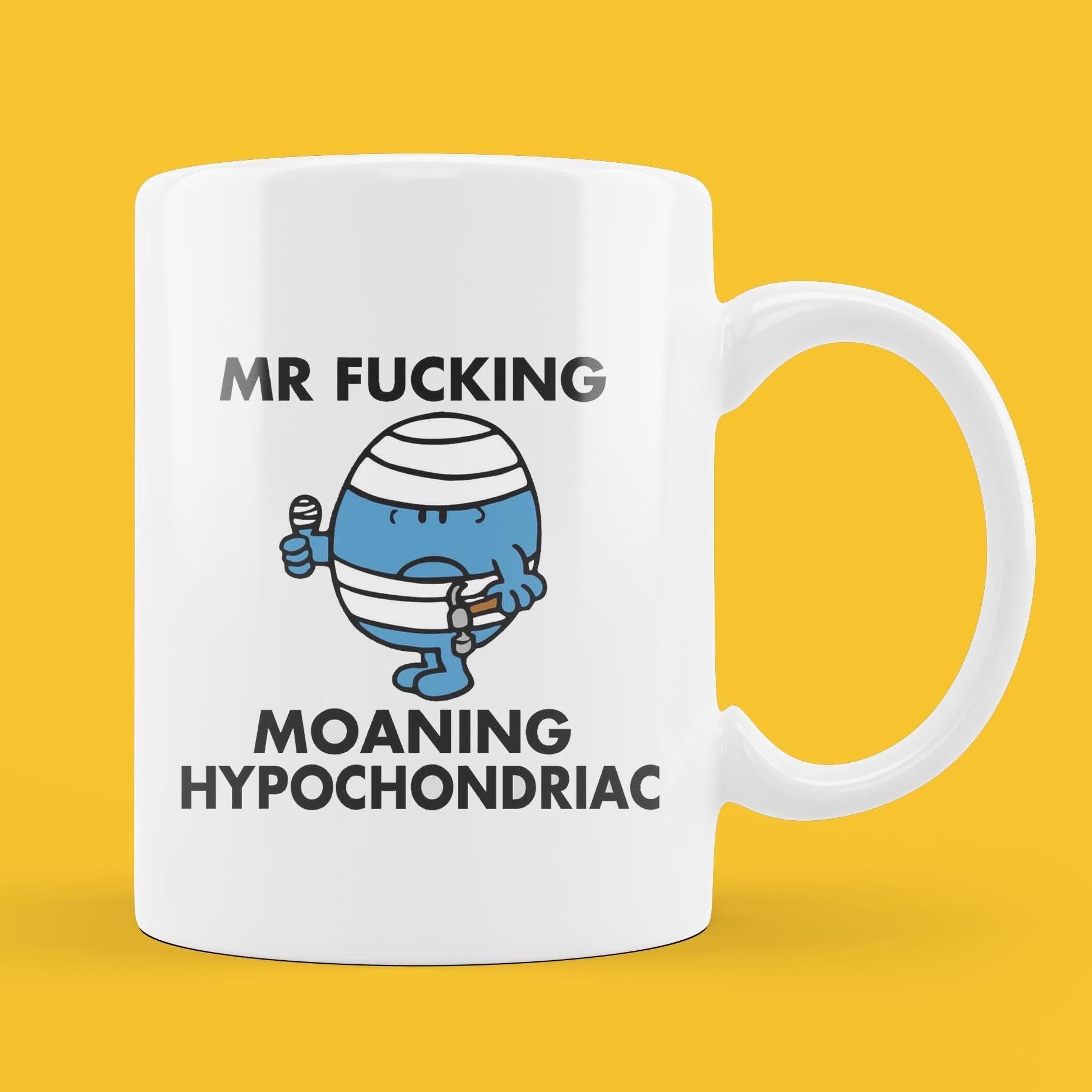 Personalized Mr. Men Mug, Funny Hypochondriac Gift
