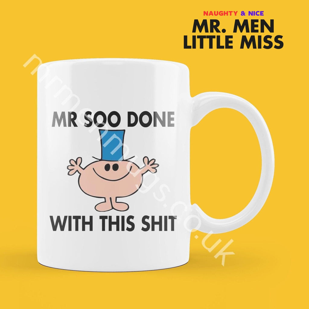 Personalized Mr. Men Mug, Funny Coffee Cup, Custom Name Gift