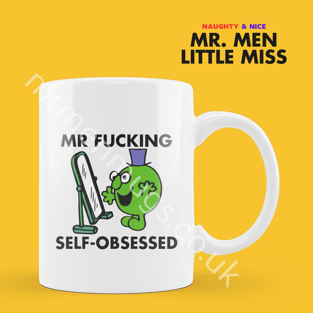 Personalized Mr. Men Mug, Funny Self-Obsessed Gift