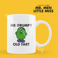 Official Mr Grumpy Old Fart Coffee Mug Tea Cup, Personalised Present, Funny Mr Men Gift