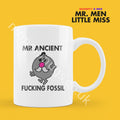 Personalized Mr. Men Mug, Funny Mr. Ancient Fossil Coffee Cup