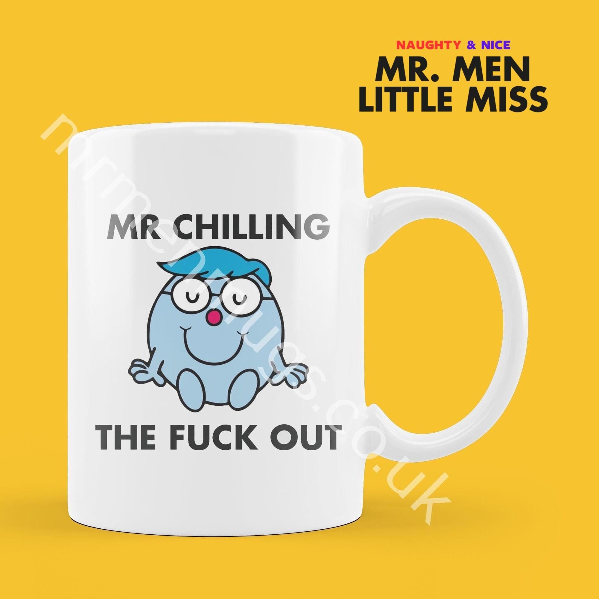 Personalized Mr. Men Mug, Funny Coffee Cup, Add Your Name